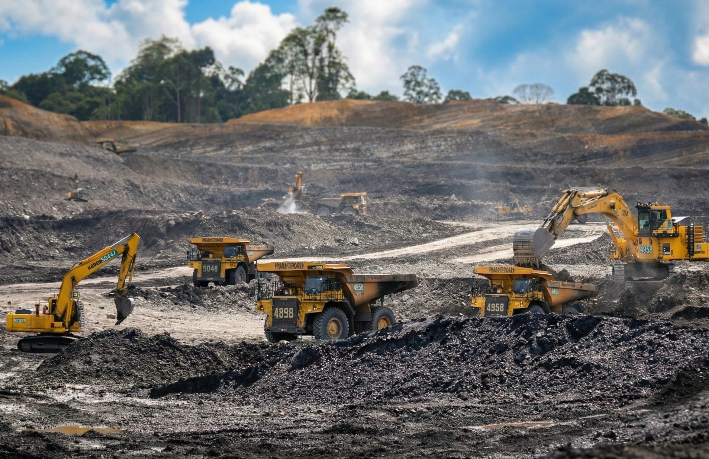 Tim se7film merekam dokumentasi proyek tambang alat berat